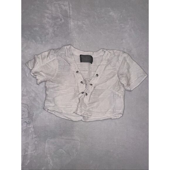 REFORMATION size XS white cropped vacation top